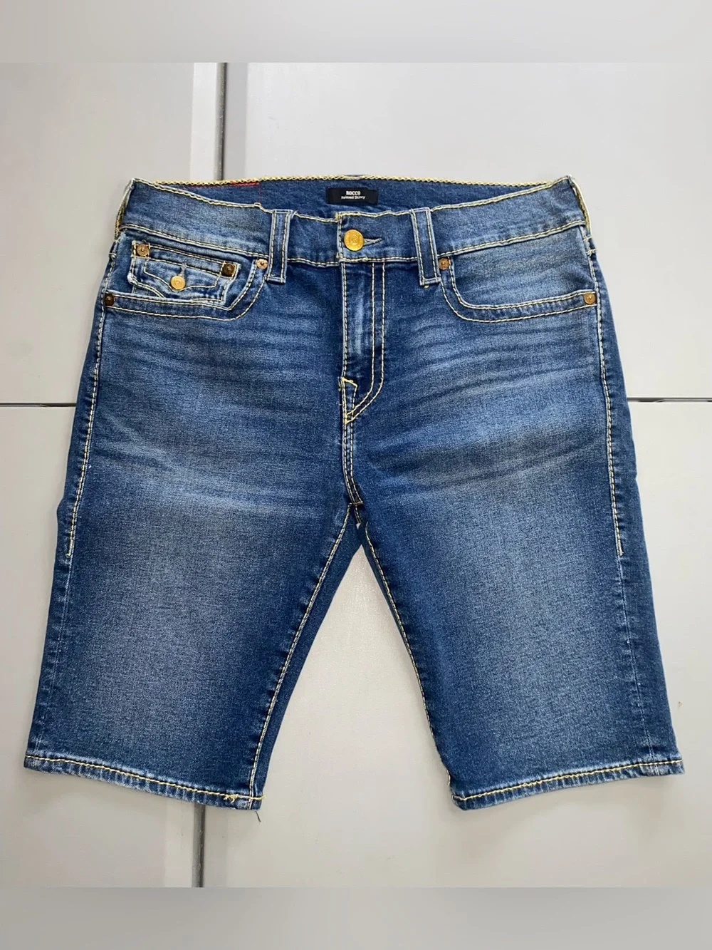 True Religion Rocco Relaxed Skinny Denim Shorts